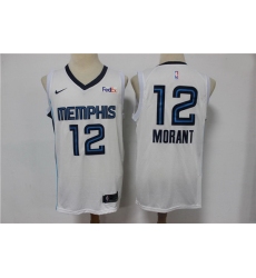 Men Menphis Grizzlies Ja Morant 2021 White Game Swingman Nike Jersey