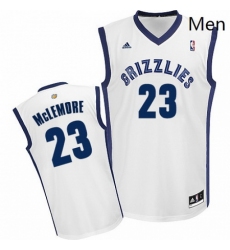 Mens Adidas Memphis Grizzlies 23 Ben McLemore Swingman White Home NBA Jersey 