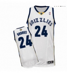 Mens Adidas Memphis Grizzlies 24 Dillon Brooks Authentic White Home NBA Jersey 