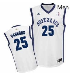Mens Adidas Memphis Grizzlies 25 Chandler Parsons Swingman White Home NBA Jersey 