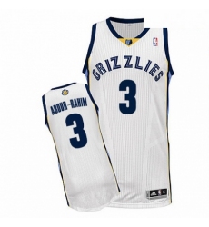 Mens Adidas Memphis Grizzlies 3 Shareef Abdur Rahim Authentic White Home NBA Jersey