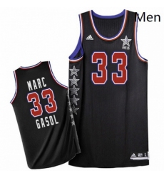 Mens Adidas Memphis Grizzlies 33 Marc Gasol Authentic Black 2015 All Star NBA Jersey