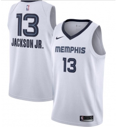 Men's Memphis Grizzlies #13 Jaren Jackson Jr. White Association Edition Stitched Jersey