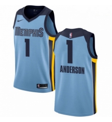 Mens Nike Memphis Grizzlies 1 Kyle Anderson Swingman Light Blue NBA Jersey Statement Edition 