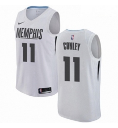 Mens Nike Memphis Grizzlies 11 Mike Conley Authentic White NBA Jersey City Edition