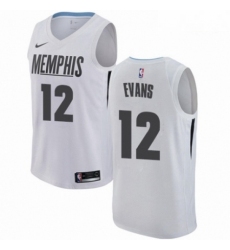 Mens Nike Memphis Grizzlies 12 Tyreke Evans Authentic White NBA Jersey City Edition 