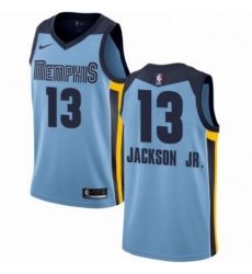 Mens Nike Memphis Grizzlies 13 Jaren Jackson Jr Authentic Light Blue NBA Jersey Statement Edition 