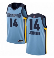 Mens Nike Memphis Grizzlies 14 Brice Johnson Authentic Light Blue NBA Jersey Statement Edition 