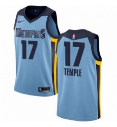 Mens Nike Memphis Grizzlies 17 Garrett Temple Swingman Light Blue NBA Jersey Statement Edition 