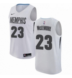Mens Nike Memphis Grizzlies 23 Ben McLemore Swingman White NBA Jersey City Edition 