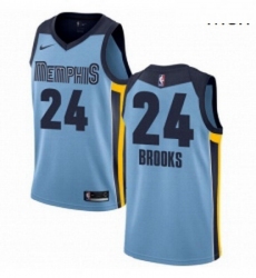 Mens Nike Memphis Grizzlies 24 Dillon Brooks Swingman Light Blue NBA Jersey Statement Edition 