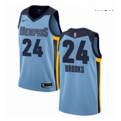 Mens Nike Memphis Grizzlies 24 Dillon Brooks Swingman Light Blue NBA Jersey Statement Edition 