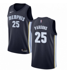 Mens Nike Memphis Grizzlies 25 Chandler Parsons Swingman Navy Blue Road NBA Jersey Icon Edition 