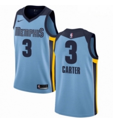 Mens Nike Memphis Grizzlies 3 Jevon Carter Swingman Light Blue NBA Jersey Statement Edition 