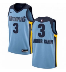 Mens Nike Memphis Grizzlies 3 Shareef Abdur Rahim Authentic Light Blue NBA Jersey Statement Edition