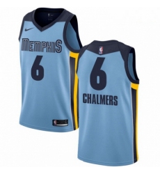 Mens Nike Memphis Grizzlies 6 Mario Chalmers Swingman Light Blue NBA Jersey Statement Edition 