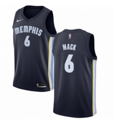 Mens Nike Memphis Grizzlies 6 Shelvin Mack Swingman Navy Blue NBA Jersey Icon Edition 