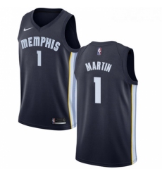 Womens Nike Memphis Grizzlies 1 Jarell Martin Swingman Navy Blue Road NBA Jersey Icon Edition 