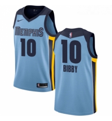 Womens Nike Memphis Grizzlies 10 Mike Bibby Swingman Light Blue NBA Jersey Statement Edition 