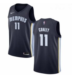 Womens Nike Memphis Grizzlies 11 Mike Conley Swingman Navy Blue Road NBA Jersey Icon Edition
