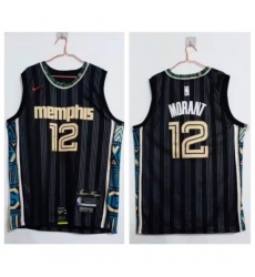 Youth Memphis Grizzlies Ja Morant Black 2020 21 City Edition Nike Swingman Jersey