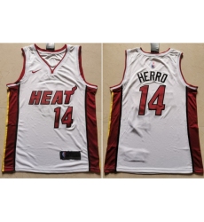 Heat 14 Tyler Herro White Nike Swingman Jersey