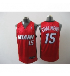 Heat 15 Mario Chalmers Red Stitched NBA Jersey 