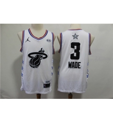 Heat 3 Dwyane Wade White 2019 NBA All Star Game Jordan Brand Swingman Jersey