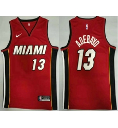 Men Miami Heat 13 Bam Adebayo Red 2020 Nike Swingman Stitched NBA Jersey