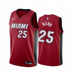 Men Miami Heat 25 Kendrick Nunn Red Statement Red Jersey