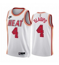 Men Miami Heat 4 Andre Drummond White Classic Edition Stitched Basketball Jersey