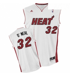 Mens Adidas Miami Heat 32 Shaquille ONeal Swingman White Home NBA Jersey