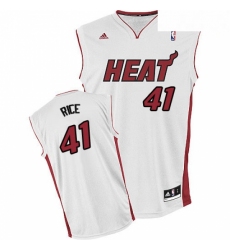 Mens Adidas Miami Heat 41 Glen Rice Swingman White Home NBA Jersey