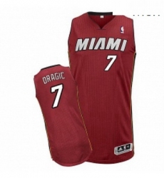 Mens Adidas Miami Heat 7 Goran Dragic Authentic Red Alternate NBA Jersey
