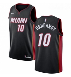 Mens Nike Miami Heat 10 Tim Hardaway Swingman Black Road NBA Jersey Icon Edition