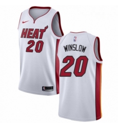 Mens Nike Miami Heat 20 Justise Winslow Authentic NBA Jersey Association Edition