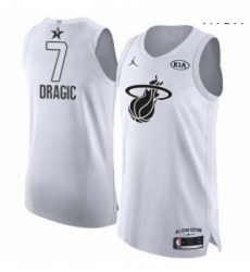 Mens Nike Miami Heat 7 Goran Dragic Authentic White 2018 All Star Game NBA Jersey