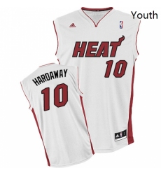 Youth Adidas Miami Heat 10 Tim Hardaway Swingman White Home NBA Jersey