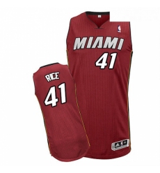 Youth Adidas Miami Heat 41 Glen Rice Authentic Red Alternate NBA Jersey