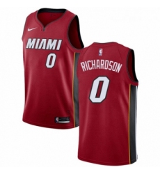 Youth Nike Miami Heat 0 Josh Richardson Authentic Red NBA Jersey Statement Edition