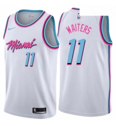 Youth Nike Miami Heat 11 Dion Waiters Swingman White NBA Jersey City Edition