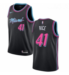 Youth Nike Miami Heat 41 Glen Rice Swingman Black NBA Jersey City Edition