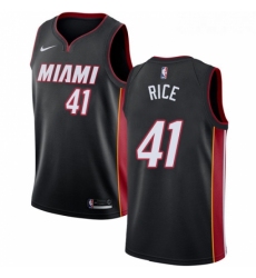 Youth Nike Miami Heat 41 Glen Rice Swingman Black Road NBA Jersey Icon Edition
