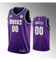Men Milwaukee Bucks Active Player Custom 2022 23 Purple Classic Edition Swingman Stitched Basketball Jersey