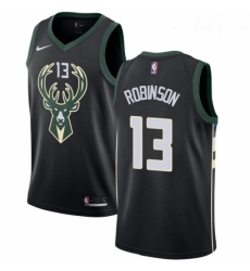 Mens Nike Milwaukee Bucks 13 Glenn Robinson Swingman Black Alternate NBA Jersey Statement Edition 