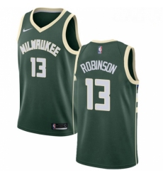 Mens Nike Milwaukee Bucks 13 Glenn Robinson Swingman Green Road NBA Jersey Icon Edition 