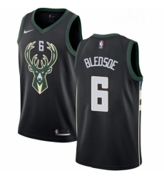 Womens Adidas Milwaukee Bucks 6 Eric Bledsoe Authentic Black Alternate NBA Jersey Statement Edition 