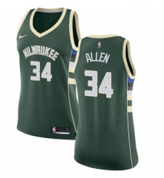 Womens Nike Milwaukee Bucks 34 Ray Allen Swingman Green Road NBA Jersey Icon Edition