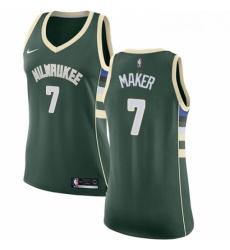 Womens Nike Milwaukee Bucks 7 Thon Maker Swingman Green Road NBA Jersey Icon Edition 