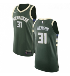 Youth Nike Milwaukee Bucks 31 John Henson Authentic Green Road NBA Jersey Icon Edition 